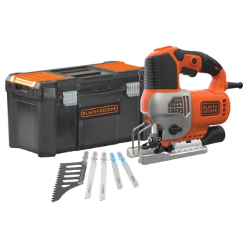 BLACK+DECKER decoupeerzaag BES610KAS-QS incl 5 zaagbladen Black & Decker BLACK+DECKER Decoupeerzaag BES610KAS-QS Incl 5 Zaagbladen -Kwaliteitswinkel Voor Thuishulpmiddelen 123 3054