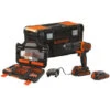 Black & Decker BLACK+DECKER Accuklopboormachine BDCHD18S2KA-QW 18V + 104 Delige Boren- En Bitset -Kwaliteitswinkel Voor Thuishulpmiddelen 123 3303