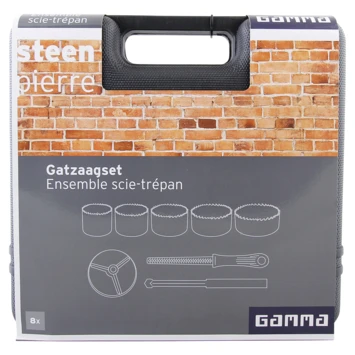 GAMMA 8-deligde gatzaag set voor steen GAMMA 8-deligde Gatzaag Set Voor Steen -Kwaliteitswinkel Voor Thuishulpmiddelen 123 558