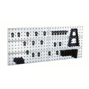 Raaco wandpaneel 2 stuks incl. 28 super clips Raaco Wandpaneel 2 Stuks Incl. 28 Super Clips -Kwaliteitswinkel Voor Thuishulpmiddelen 123 5581