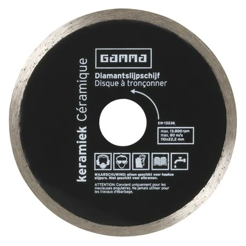 GAMMA diamantzaagblad 110mm keramiek GAMMA Diamantzaagblad 110mm Keramiek -Kwaliteitswinkel Voor Thuishulpmiddelen 123 686