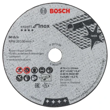 Bosch 5x slijpschijf GWS 10,8, 76x1x10mm Bosch 5x Slijpschijf GWS 10,8, 76x1x10mm -Kwaliteitswinkel Voor Thuishulpmiddelen 123 687