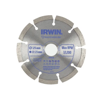 Irwin diamantzaagblad voor haakse slijper Ø125 mm. Voor steen. Irwin Diamantzaagblad Voor Haakse Slijper Ø125 Mm. Voor Steen. -Kwaliteitswinkel Voor Thuishulpmiddelen 123 695