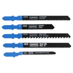 Gamma 10-delige Decoupeerzaagbladenset (8x Hout 1x Metaal 1x Laminaat) -Kwaliteitswinkel Voor Thuishulpmiddelen 123 813