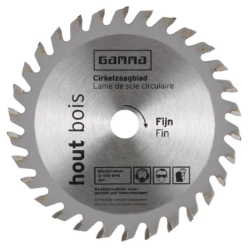 GAMMA cirkelzaagblad 30t 85x10mm GAMMA Cirkelzaagblad 30t 85x10mm -Kwaliteitswinkel Voor Thuishulpmiddelen 123 863