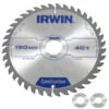 Irwin Cirkelzaagblad Ø190 Mm. Inclusief Reduceerringen Waardoor Geschikt Voor Asgat 16, 20 En 30 Mm, Vertanding 40T -Kwaliteitswinkel Voor Thuishulpmiddelen 123 864