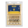 Irwin Frezenset 10-delig Voor Bovenfrezen Met 8mm Aansluiting. In Houten Kistje. 1 Irwin Frezenset 10-delig Voor Bovenfrezen Met 8mm Aansluiting. In Houten Kistje. -Kwaliteitswinkel Voor Thuishulpmiddelen 123 975